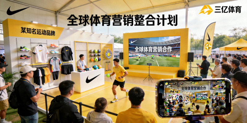 某知名运动品牌全球体育营销策划 - 品牌与三亿体育合作的线上线下整合营销活动照片